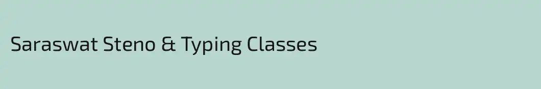 Saraswat Steno & Typing Classes